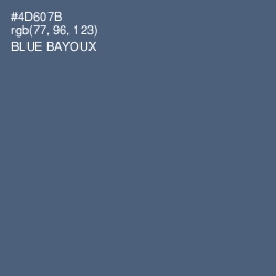 #4D607B - Blue Bayoux Color Image